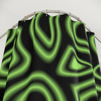 Neon Green Aura Abstract Shower Curtain Gift: Electric Style for Futuristic Homes