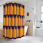 Pop Art Mustard Squeeze Bottle Shower Curtain Gift: Culinary Chic for Foodie Homes