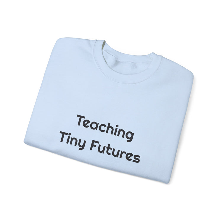 Teaching Tiny Futures sweatshirt in light-blue – original NewGiftDay design