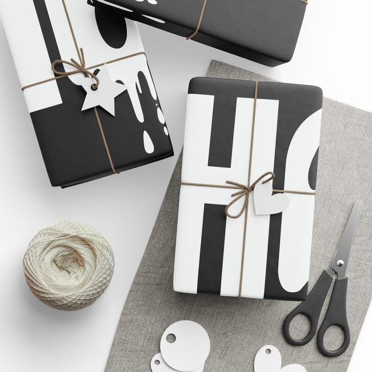 Ghost Face Halloween wrapping paper – original NewGiftDay design