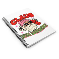 Claus With Confidence Spiral - Ruled Line notebook – original NewGiftDay design, view 3