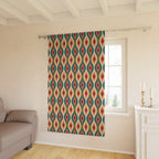 Retro Shaped Boho Pattern Blackout Window Curtain