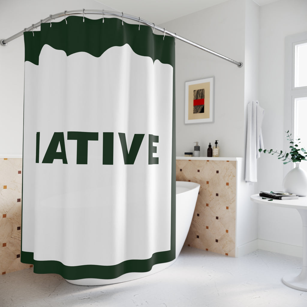 "NATIVE" Colorado Slogan Shower Curtain Gift: Authentic Roots for Modern Homes