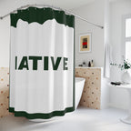 "NATIVE" Colorado Slogan Shower Curtain Gift: Authentic Roots for Modern Homes