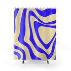 Psychedelic Swirl Abstract Shower Curtain Gift: Groovy Vibes for Dynamic Homes