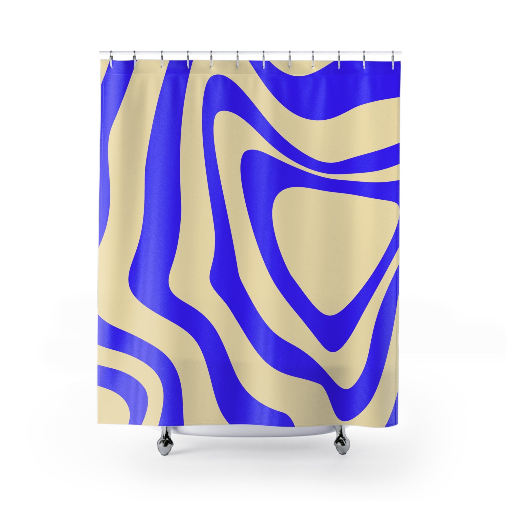 Psychedelic Swirl Abstract Shower Curtain Gift: Groovy Vibes for Dynamic Homes