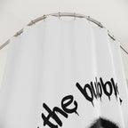 "I Haunt the Bubbles" Ghost Shower Curtain Gift: Spooky Fun for Playful Homes