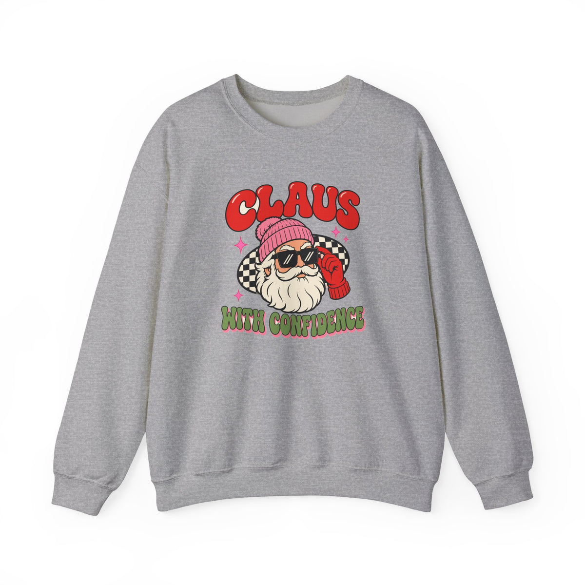 Claus With Confidence™ sweatshirt – original NewGiftDay design, view 3