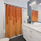 Waffle Cone Caramel Drip Shower Curtain Gift: Sweet Novelty for Foodie Homes