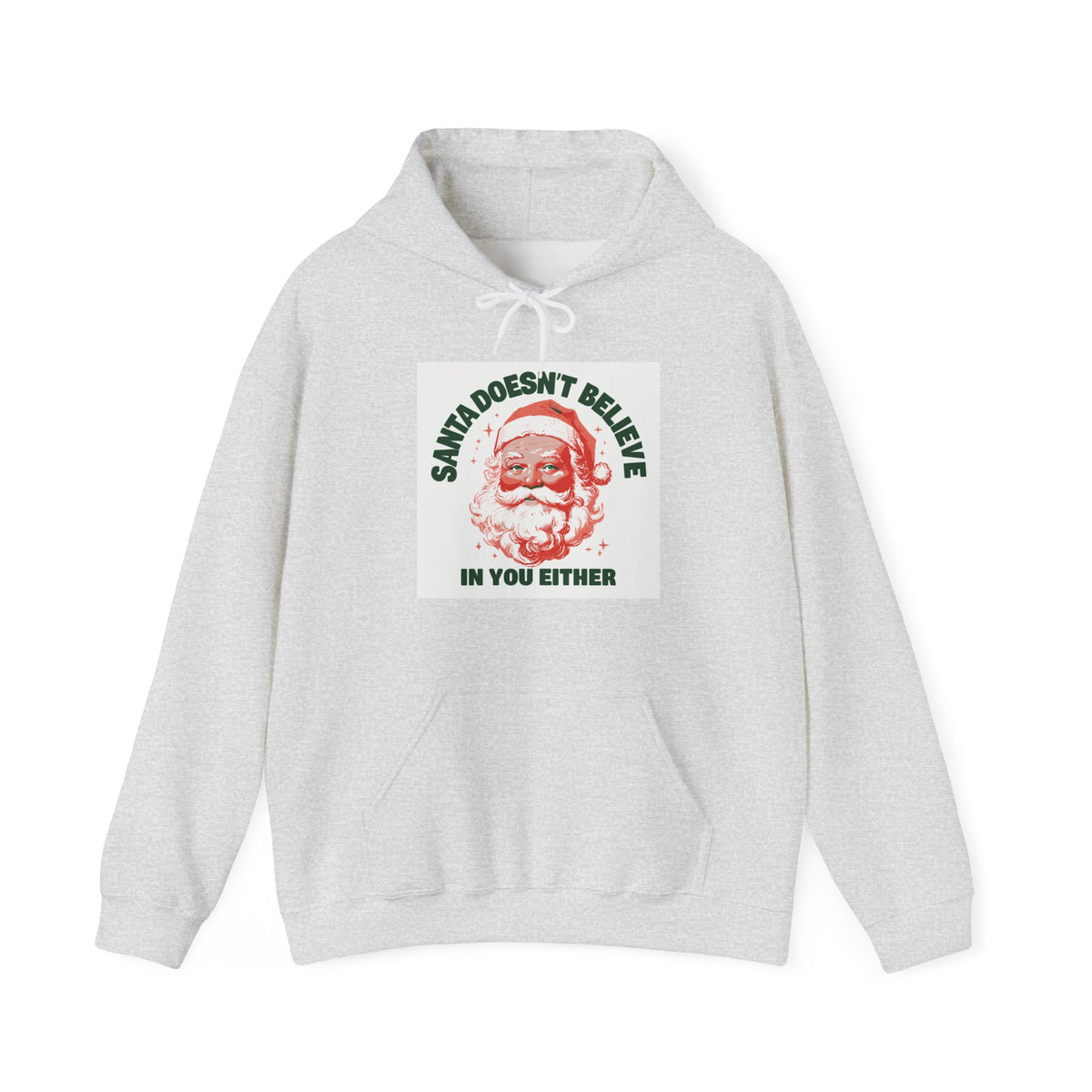 Santa Doesn't Believe in You Either hoodie – original NewGiftDay design, view 2