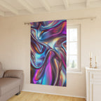Colorful Iridescent Fabric Style Design Blackout Window Curtain