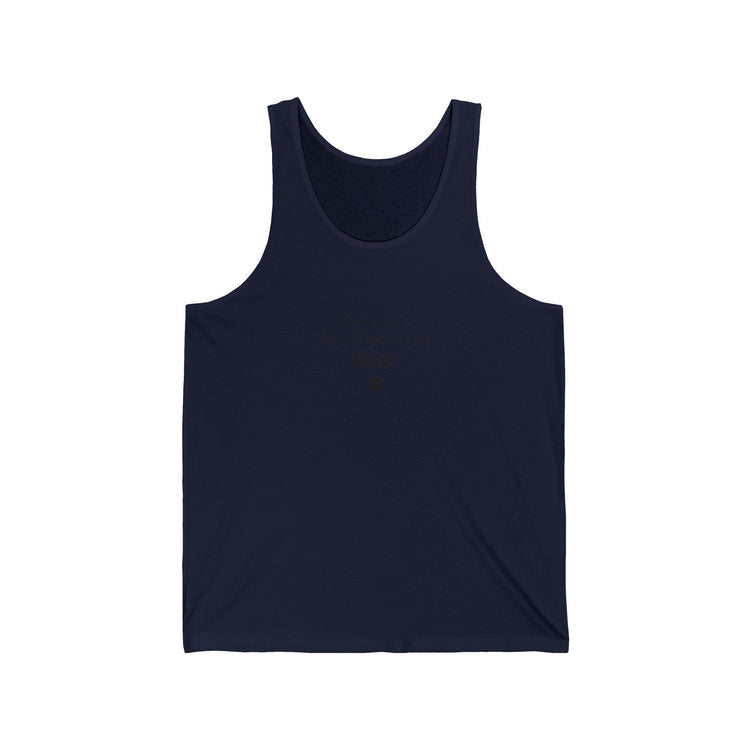 Bigfoot Christmas List Unisex Jersey Tank tank top in navy – original NewGiftDay design