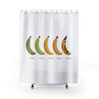 Banana Ripeness Scale Shower Curtain Gift: Witty Aging Chart for Smart Homes