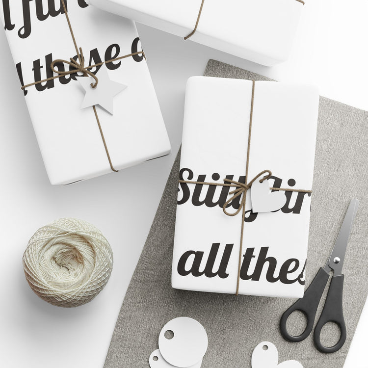 Still flirting after all these dishes Gift for Sweet Surprises wrapping paper – original NewGiftDay design