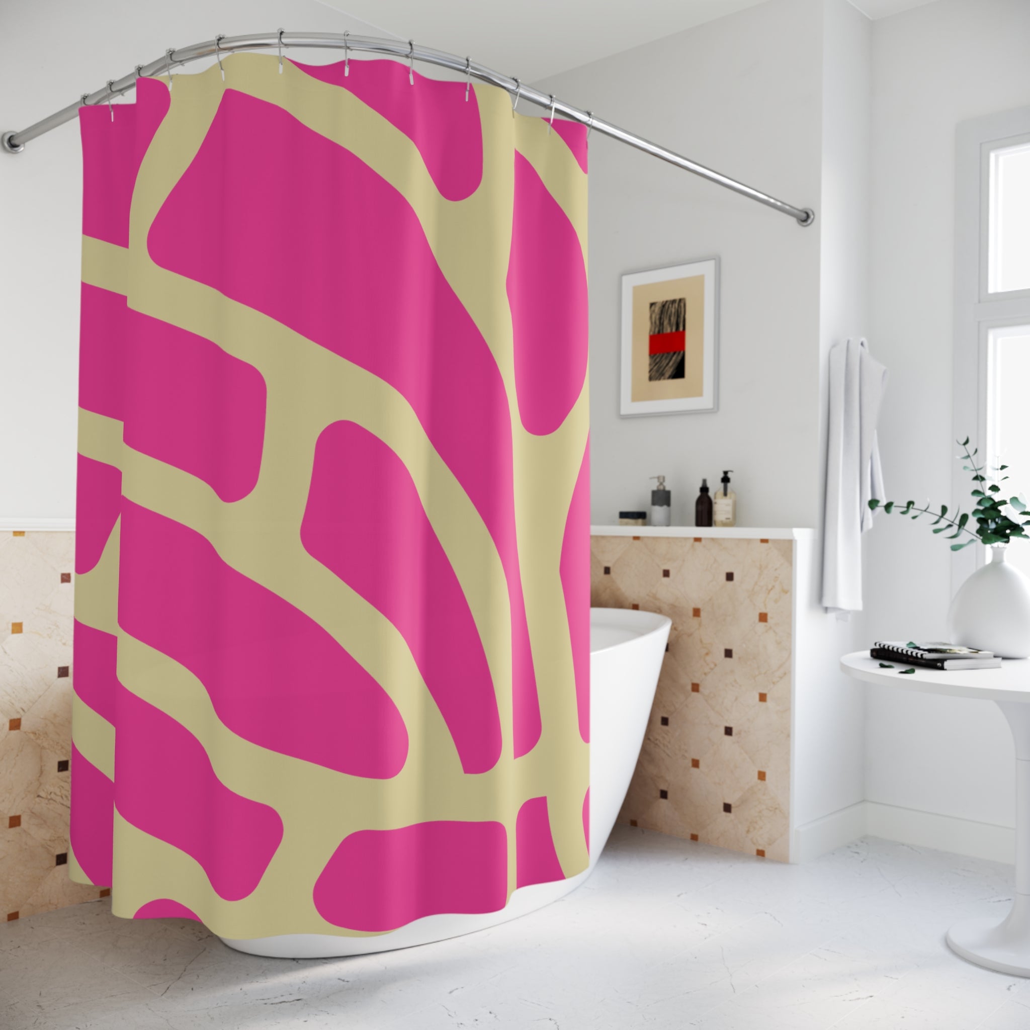 Pink Concha Mexican Bread Shower Curtain Gift: Sweet Cultural Pop for Vibrant Homes