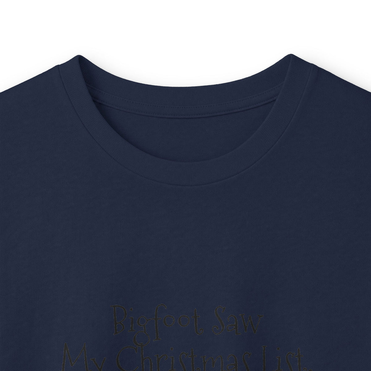 Bigfoot Christmas List long sleeve tee – original NewGiftDay design, view 68