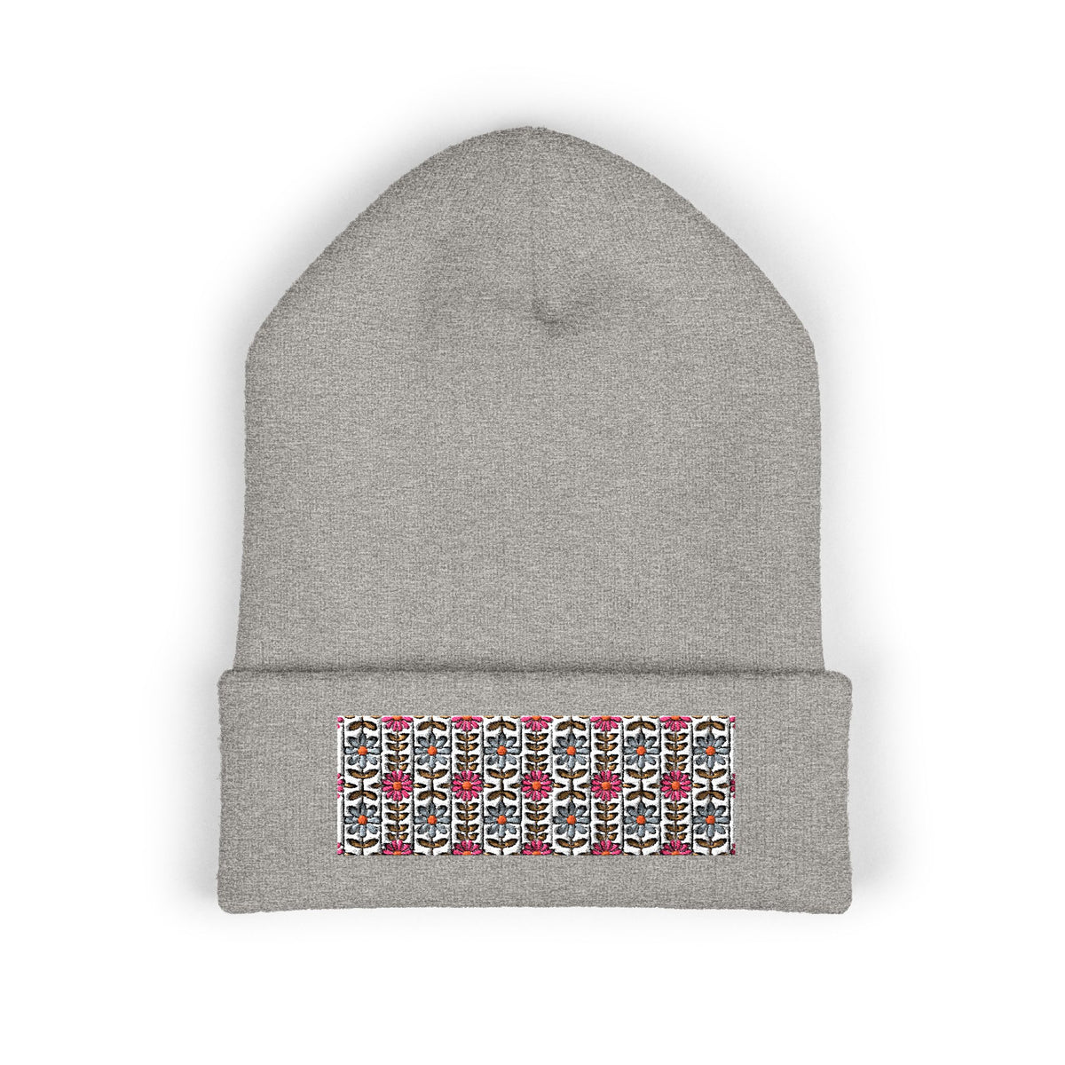 Retro Daisy Blooms Classic Cuffed (Embroidery) hats – original NewGiftDay design, view 3