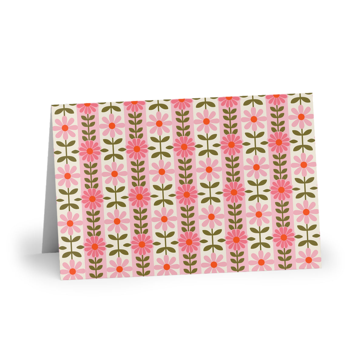 Retro Daisy Bloomss (1 or 10-pcs) greeting card – original NewGiftDay design, view 7