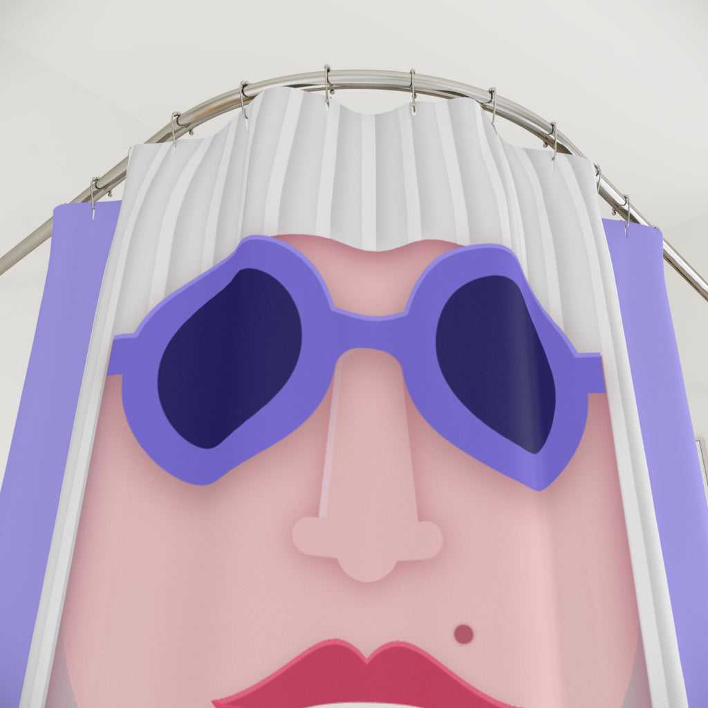 Mod Pop Art Woman Shower Curtain Gift: Chic Glamour for Sophisticated Homes