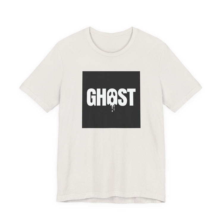 Dripping Ghost Lettering for Spooky Season T-shirt in vintage-white – original NewGiftDay design