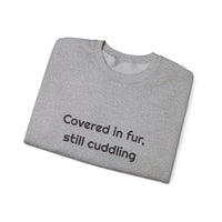 Covered in fur still cuddling DTG Printed for Cozy Pet Fans sweatshirt – original NewGiftDay design, view 13