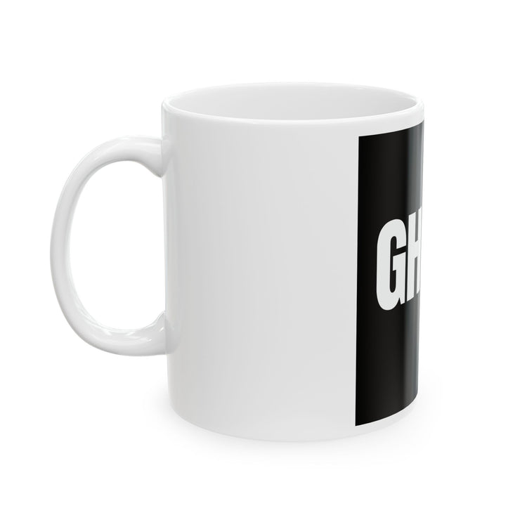Dripping Ghost Lettering Coffee for Halloween Sips mug – original NewGiftDay design, view 3