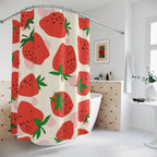 Strawberry Day Shower Curtain
