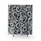 A Little Snaky Patterned Shower Curtain