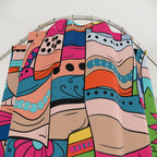 Folk Art Patchwork Shower Curtain Gift: Bohemian Charm for Eclectic Homes
