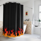 Hot Rod Flames Shower Curtain Gift: Edgy Style for Bold Bathrooms
