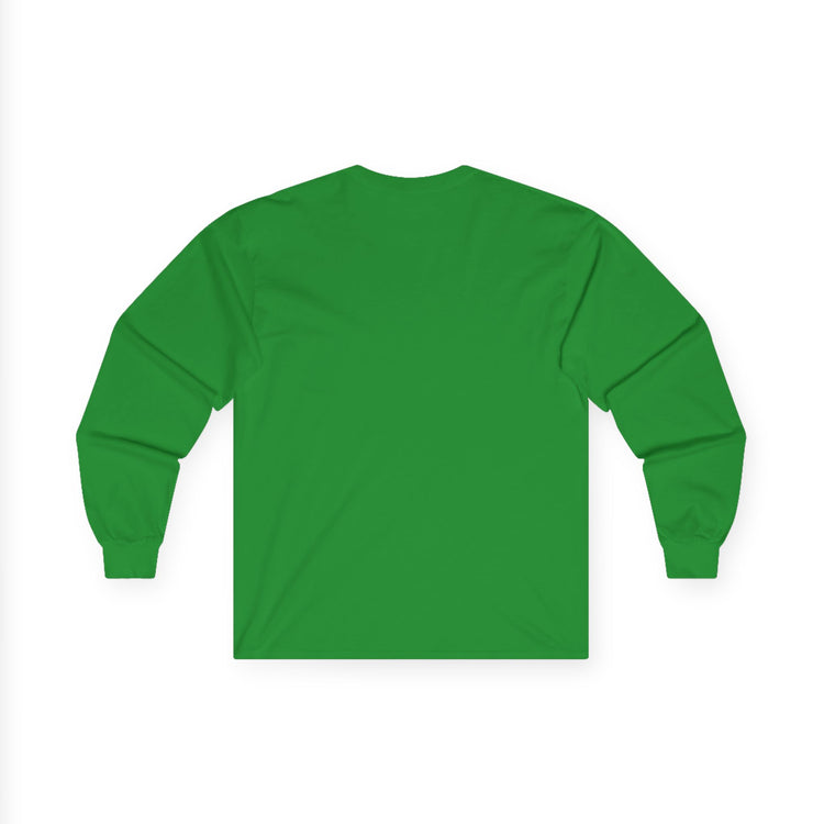 Bigfoot Christmas List long sleeve tee in light-blue – original NewGiftDay design