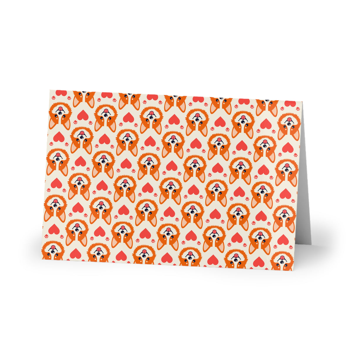Corgi Heartss (1 or 10-pcs) greeting card – original NewGiftDay design, view 8
