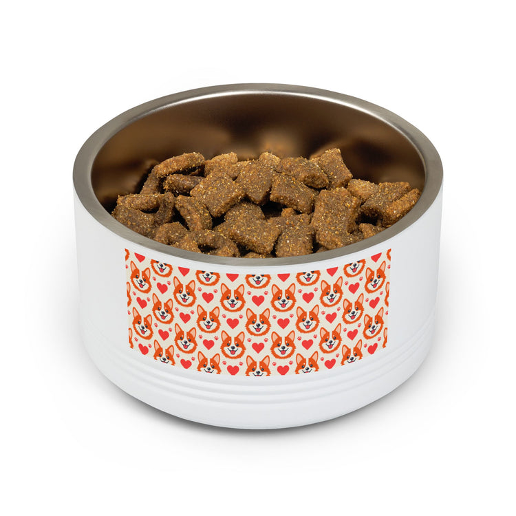 Corgi Hearts 18oz pets in white – original NewGiftDay design