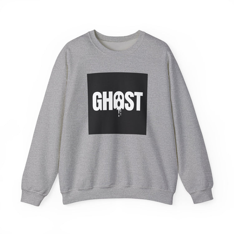 Minimal Ghost Lettering for Fall sweatshirt in sport-grey – original NewGiftDay design