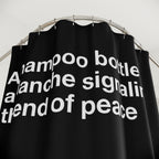 Shampoo Bottle Avalanche Quote Shower Curtain
