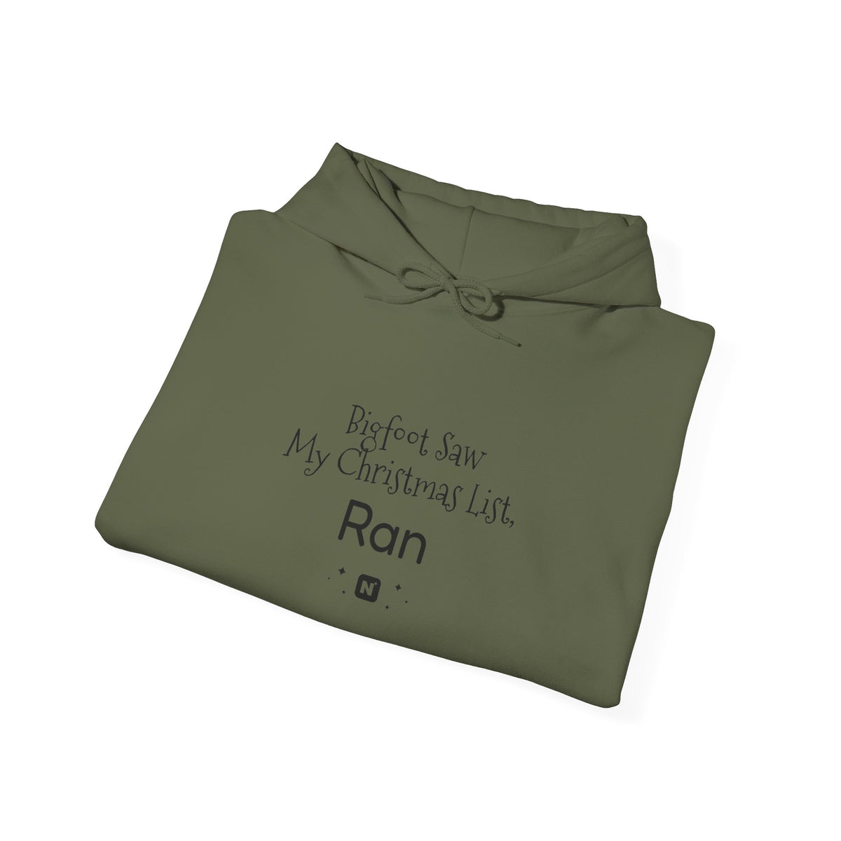 Bigfoot Christmas List™ Hooded sweatshirt – original NewGiftDay design, view 52