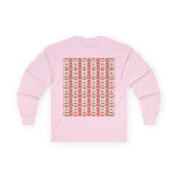 Retro Daisy Blooms long sleeve tee – original NewGiftDay design, view 5