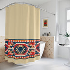 Abstract Tribal Geometric Shower Curtain Gift: Southwestern Edge for Modern Homes