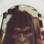 Pixel Art Sasquatch Detective Shower Curtain Gift: Urban Lore for Mystery Homes