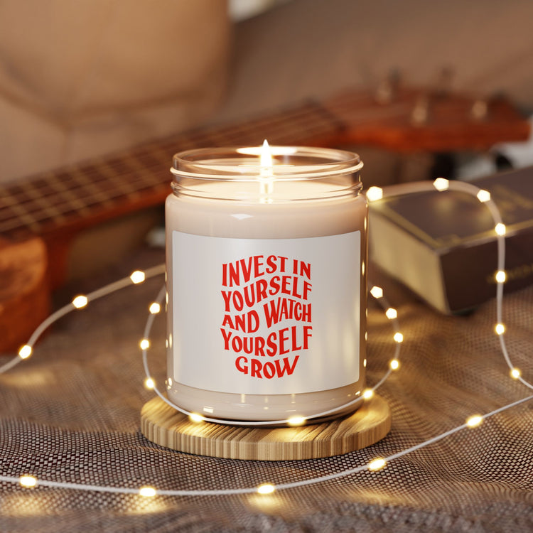 Grow Yourself Scented Soy 9oz candle – original NewGiftDay design, view 3