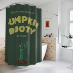 "Pumpkin Booty" Zombie Hand Shower Curtain Gift: Humorous Horror for Cheeky Homes