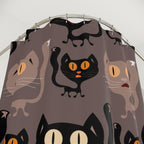 Whimsical Black Cat Pattern Shower Curtain Gift: Cozy Feline Charm for Pet Lovers
