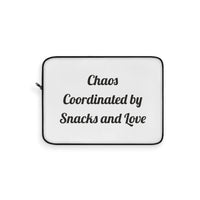 Chaos Coordinated by Snacks and Love Padded for Workday Carry laptop sleeve – original NewGiftDay design