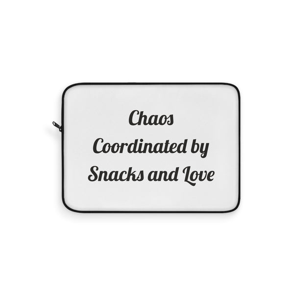 Chaos Coordinated by Snacks and Love Padded Laptop Sleeve for Workday Carry design