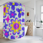 Groovy Retro Floral Shower Curtain Gift: Hippie Chic for Joyful Homes