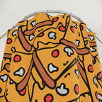 Pepperoni Pizza Slice Shower Curtain Gift: Maximalist Feast for Foodie Homes