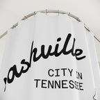 Nashville Guitar Line Art Shower Curtain Gift: Music City Pride for Traveler Homes