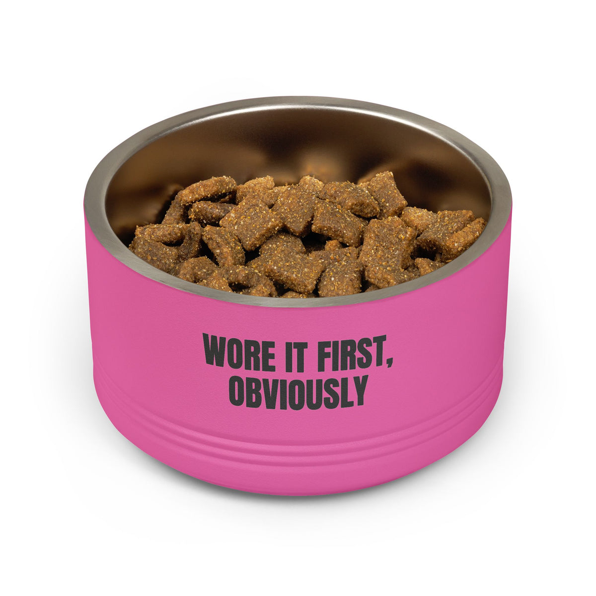 Wore It First Obviously Stainless Steel for Stylish Pets pet bowl – original NewGiftDay design, view 7