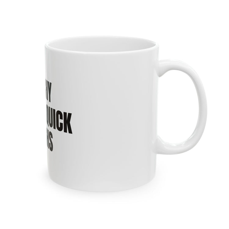 Catchy Words Quick Laughs Funny mug – original NewGiftDay design, view 4