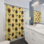 Cheerful Sunflower Garden Shower Curtain Gift: Sunny Blooms for Happy Homes